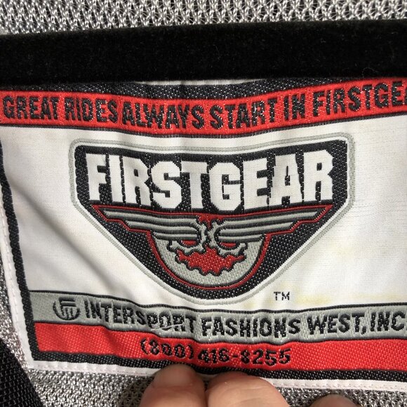 Firstgear Mesh Motorcycle Jacket Mens Extra Large Black  Street Bike First Gear - Picture 8 of 16